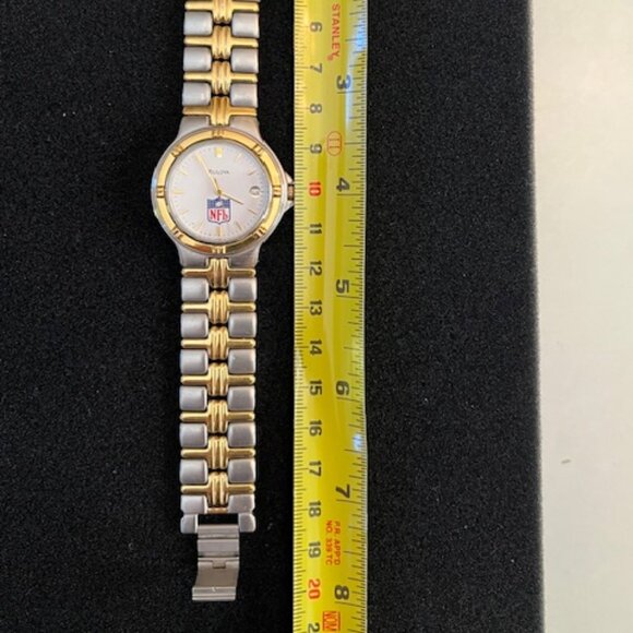 BULOVA | NFL Superbowl Men's two-tone watch-NEW Battery - Picture 10 of 16